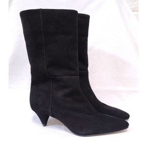 Adrienne Vittadini Women's Black Suede Leather Boot – Size 7.5